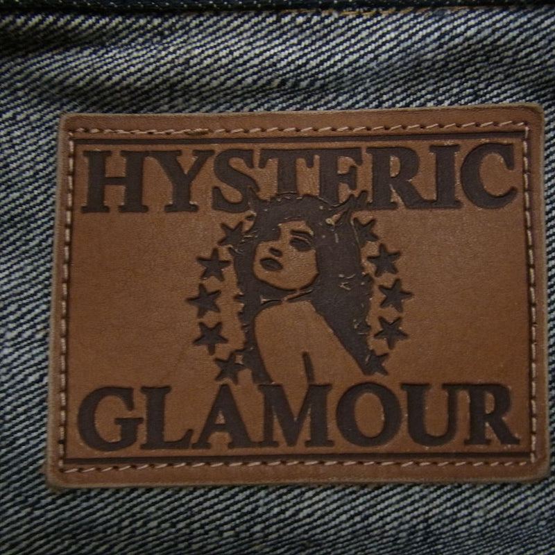 HYSTERIC GLAMOUR ヒステリックグラマー 24SS 02241AB08 1ST TYPE WW2 SUVIN COTTON 大戦モデル スビンコットン デニムジャケット インディゴブルー系 L【美品】【中古】