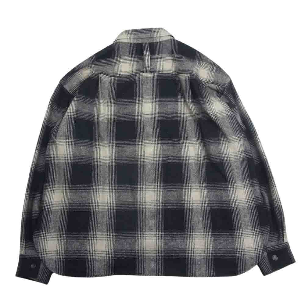 ロトル R23WSEM19 SNAP BUTTON SHIRT CHECK スナップボタン シャツ ジャケット ブラック系 2【極上美品】【中古】