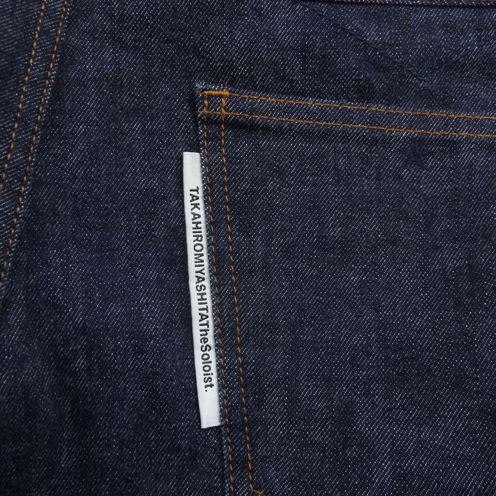 TAKAHIRO MIYASHITA The SoloIst. タカヒロミヤシタザソロイスト 18SS 0005SS18 スター刺繍 タイト ストレート デニム パンツ インディゴブルー系 32【中古】