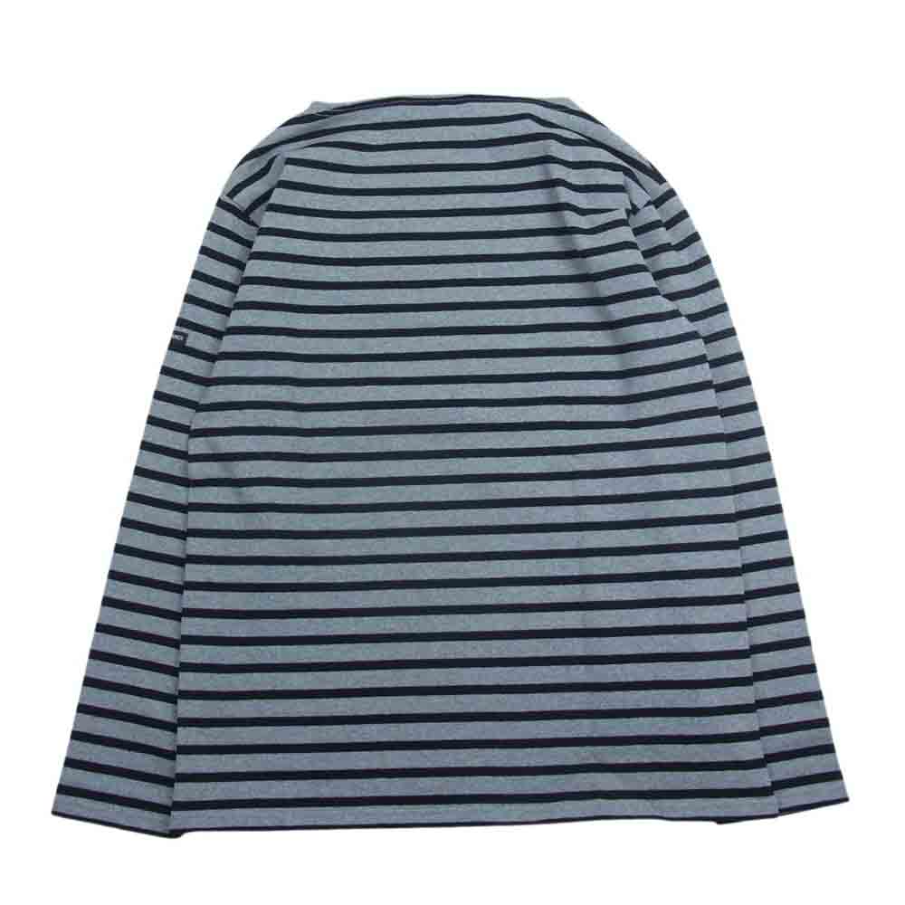 SAINT JAMES セントジェームス OUESSANT ウェッソン ボーダー Tシャツ  ブラック系 グレー系 36【極上美品】【中古】
