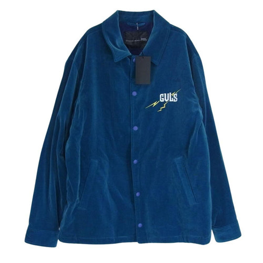 GAVIAL ガヴィル GVL-22AWT-0539 COTTON VELVET COACH JACKET コットン ベルベット ベロア コーチ ジャケット ブルー系 XL【新古品】【未使用】【中古】