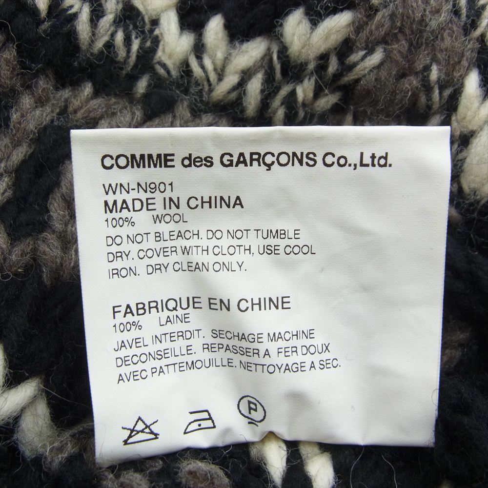 JUNYA WATANABE COMME des GARCONS MAN ジュンヤワタナベコムデギャルソンマン WN-N901 eYe AD2014 アイ カウチン ニット ベスト ブラック系 M【中古】