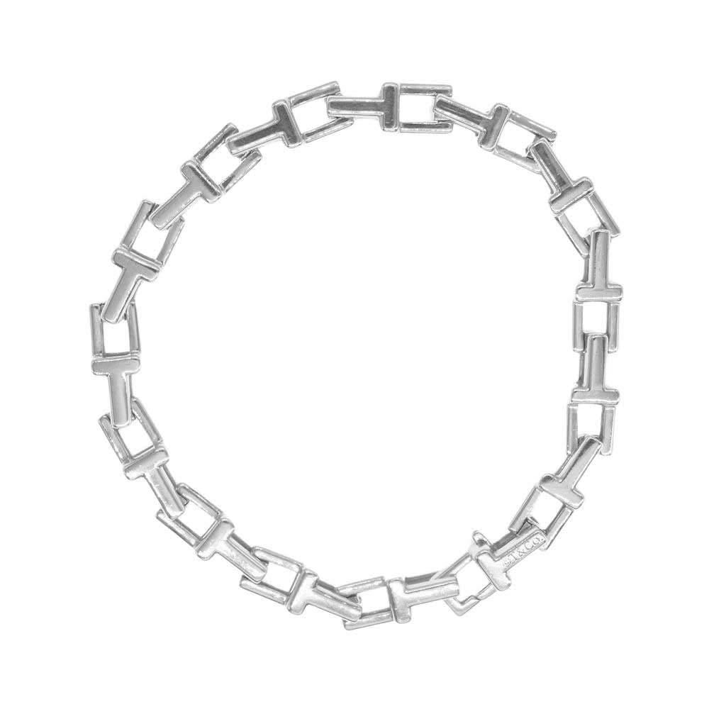 TIFFANY&Co. ティファニー Tチェーン Tナロー ブレスレット シルバー系