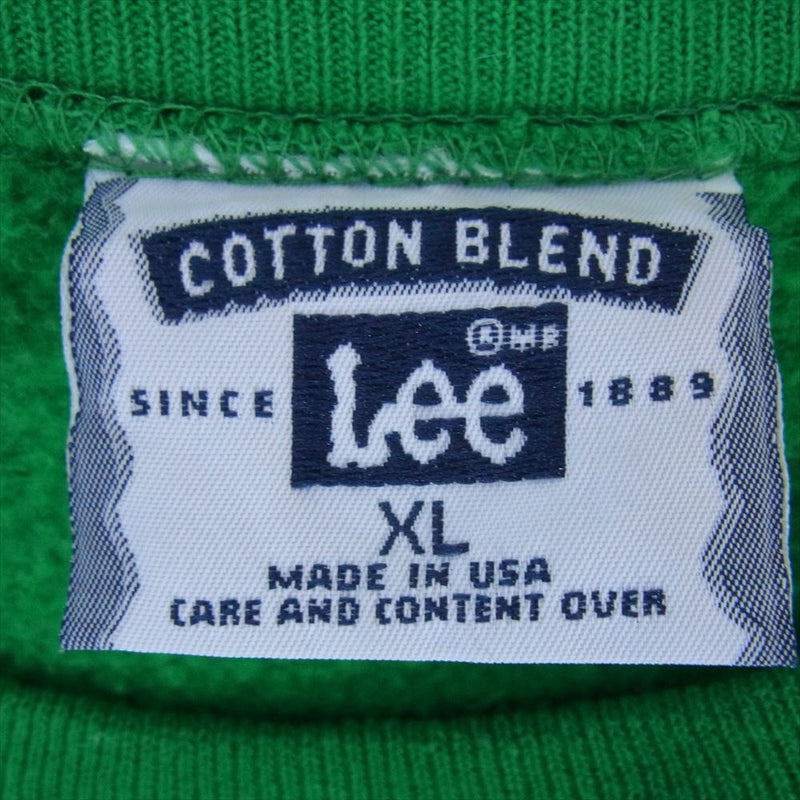 Lee リー 90s 90年 WILD WEST エンブロイダリー 刺繍 スウェット グリーン系 XL【中古】