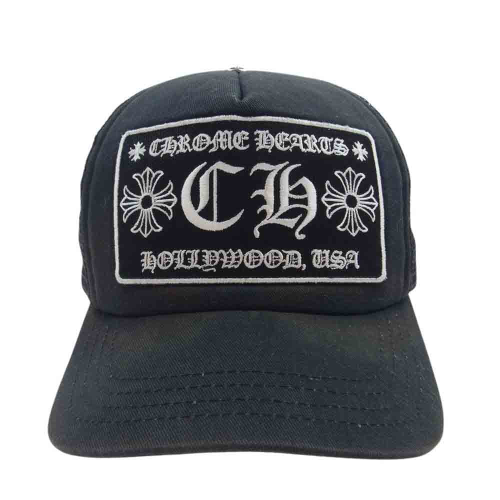 CHROME HEARTS クロムハーツ（原本無） TRUCKER CAP CH トラッカー メッシュ キャップ ブラック系【中古】