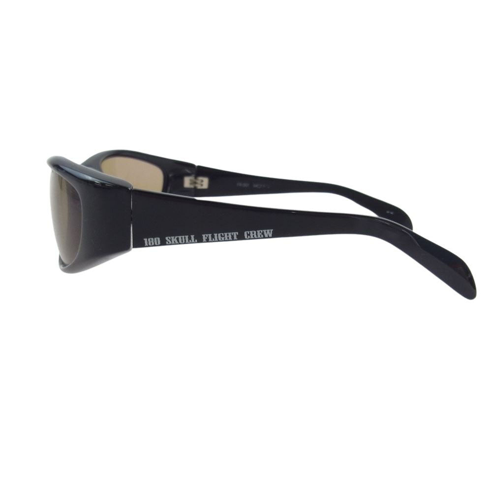 スカルフライト FR-001 180シェード 偏光レンズ サングラス ブラック系 64□17【中古】