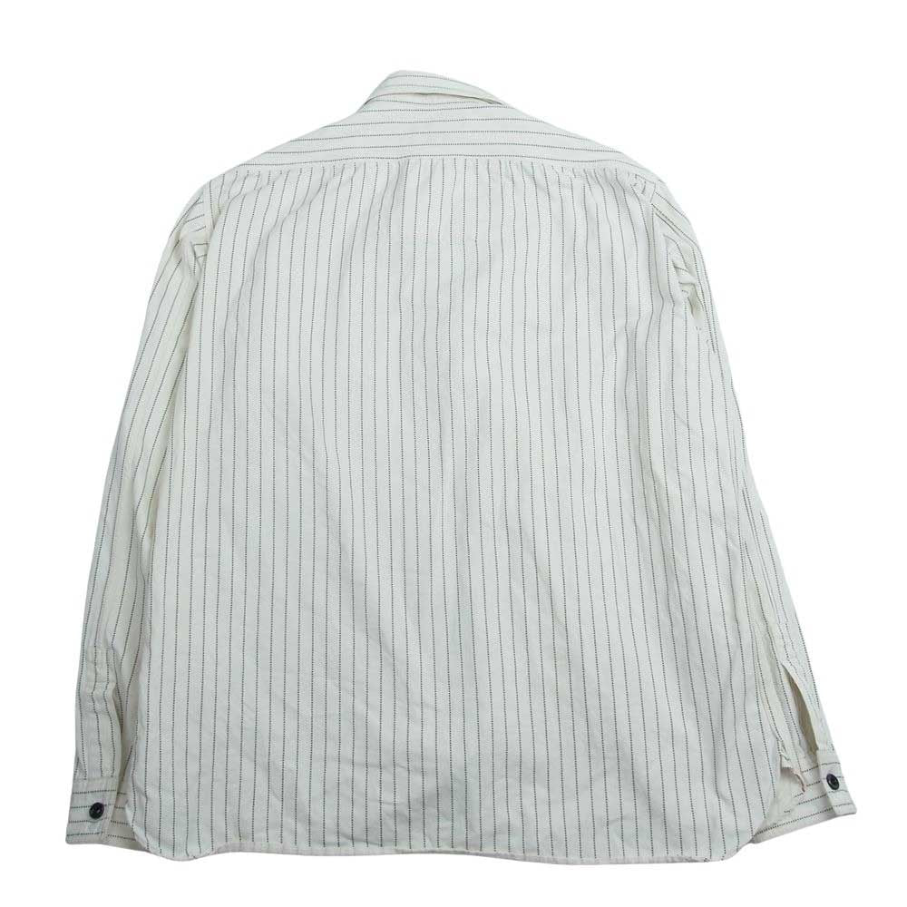 SUGAR CANE シュガーケーン SC27076 FICTION ROMANCE フィクション ロマンス ヒッコリー 長袖 シャツ ホワイト系 XL【中古】