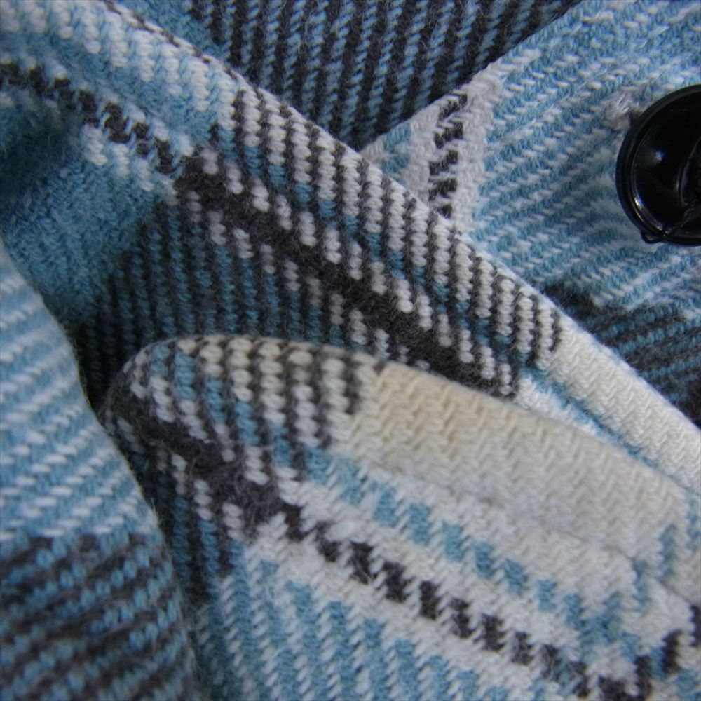 SUGAR CANE シュガーケーン SC27064 TWILL CHECK WORK SHIRT ツイル チェック ネル 長袖 シャツ ライトブルー系 XL【中古】