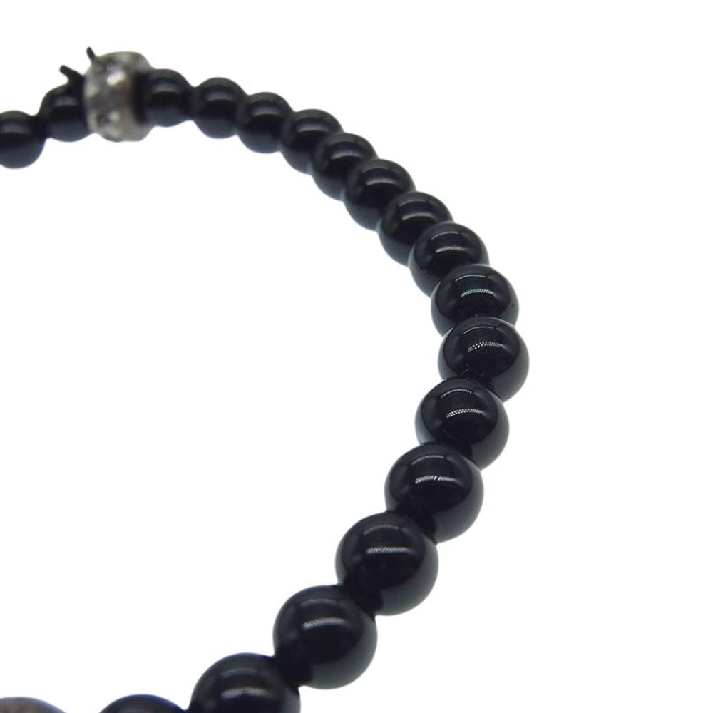 CHROME HEARTS クロムハーツ（原本有） BEAD クロスボール ビーズ ブレスレット 4mm ブラック ブラック系【中古】