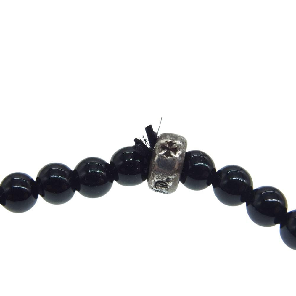 CHROME HEARTS クロムハーツ（原本有） BEAD クロスボール ビーズ ブレスレット 4mm ブラック ブラック系【中古】