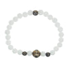 CHROME HEARTS クロムハーツ（原本有） BEAD クロスボール ビーズ ブレスレット 6mm ホワイト ホワイト系【中古】