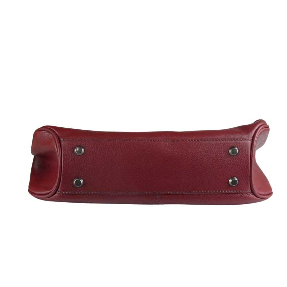 フジタカ ラヴラド レザー トート バッグ レッド系【美品】【中古】