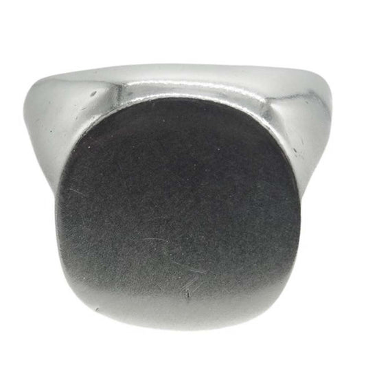 GABOR ガボール GABORATORY ガボラトリーホールディング ギャランティカード付属 G&Crown Medium Ring Without Stamp Gクラウン ミディアム シグネット リング ウィズアウト スタンプ シルバー系 18.5号【中古】