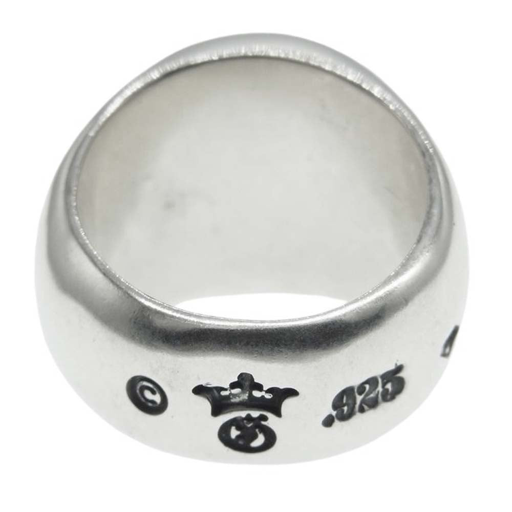 GABOR ガボール GABORATORY ガボラトリーホールディング ギャランティカード付属 G&Crown Medium Ring Without Stamp Gクラウン ミディアム シグネット リング ウィズアウト スタンプ シルバー系 18.5号【中古】