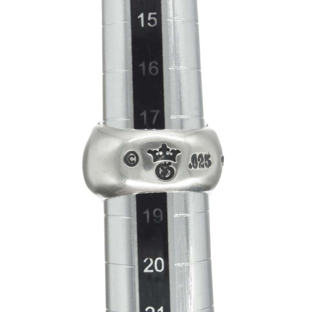 GABOR ガボール GABORATORY ガボラトリーホールディング ギャランティカード付属 G&Crown Medium Ring Without Stamp Gクラウン ミディアム シグネット リング ウィズアウト スタンプ シルバー系 18.5号【中古】