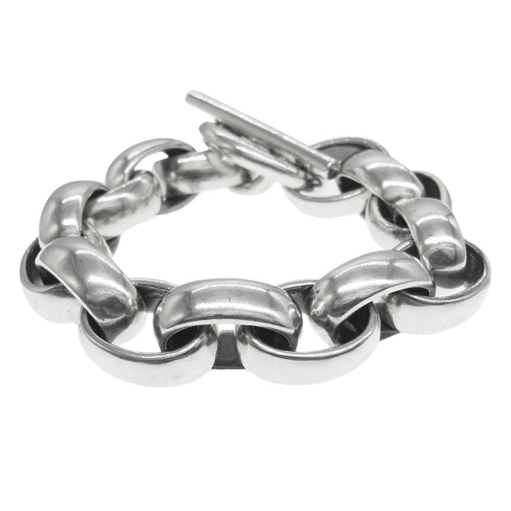 GABOR ガボール GABORATORY ガボラトリーホールディング ギャランティカード付属 All Smooth H.W.O Links Chain Bracelet  オール スムース HWOリンク チェーン ブレスレット シルバー系【中古】