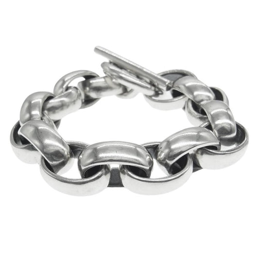 GABOR ガボール GABORATORY ガボラトリーホールディング ギャランティカード付属 All Smooth H.W.O Links Chain Bracelet  オール スムース HWOリンク チェーン ブレスレット シルバー系【中古】