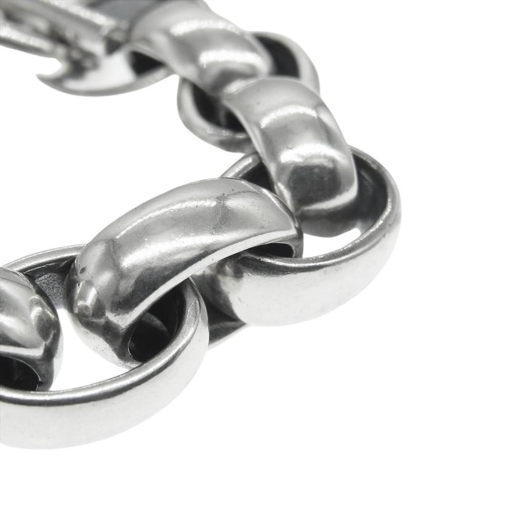 GABOR ガボール GABORATORY ガボラトリーホールディング ギャランティカード付属 All Smooth H.W.O Links Chain Bracelet  オール スムース HWOリンク チェーン ブレスレット シルバー系【中古】