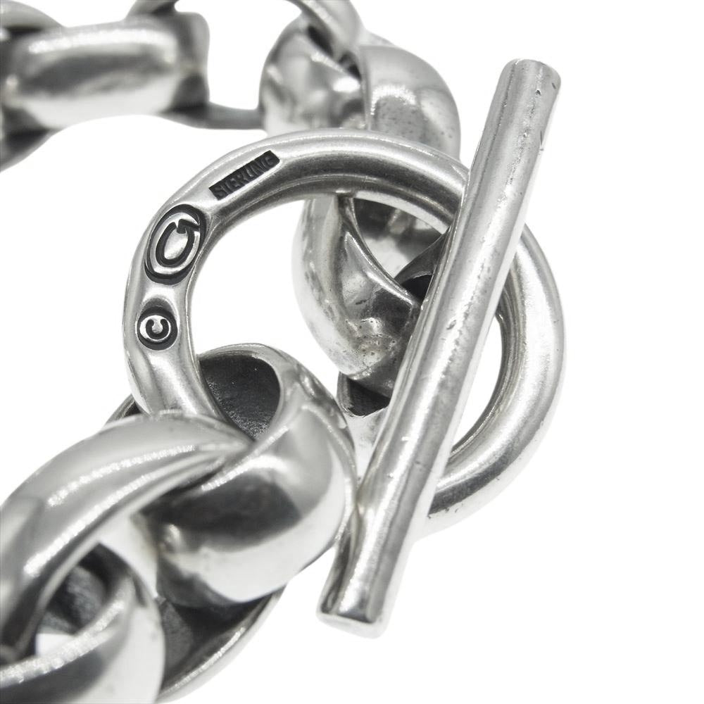 GABOR ガボール GABORATORY ガボラトリーホールディング ギャランティカード付属 All Smooth H.W.O Links Chain Bracelet  オール スムース HWOリンク チェーン ブレスレット シルバー系【中古】