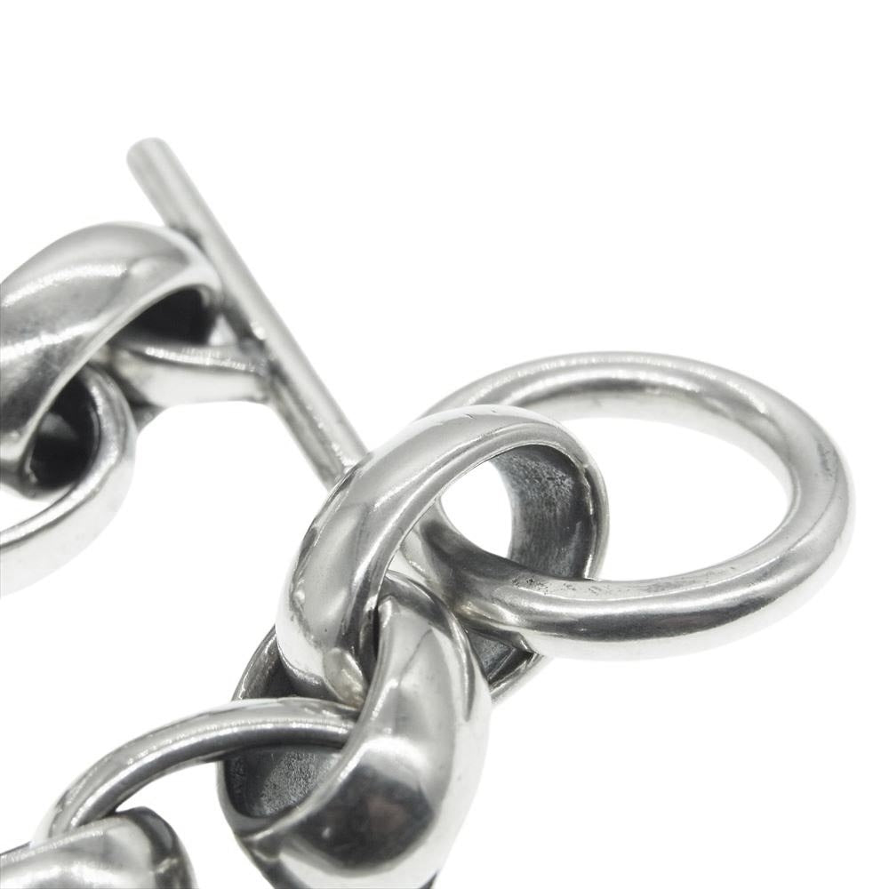 GABOR ガボール GABORATORY ガボラトリーホールディング ギャランティカード付属 All Smooth H.W.O Links Chain Bracelet  オール スムース HWOリンク チェーン ブレスレット シルバー系【中古】