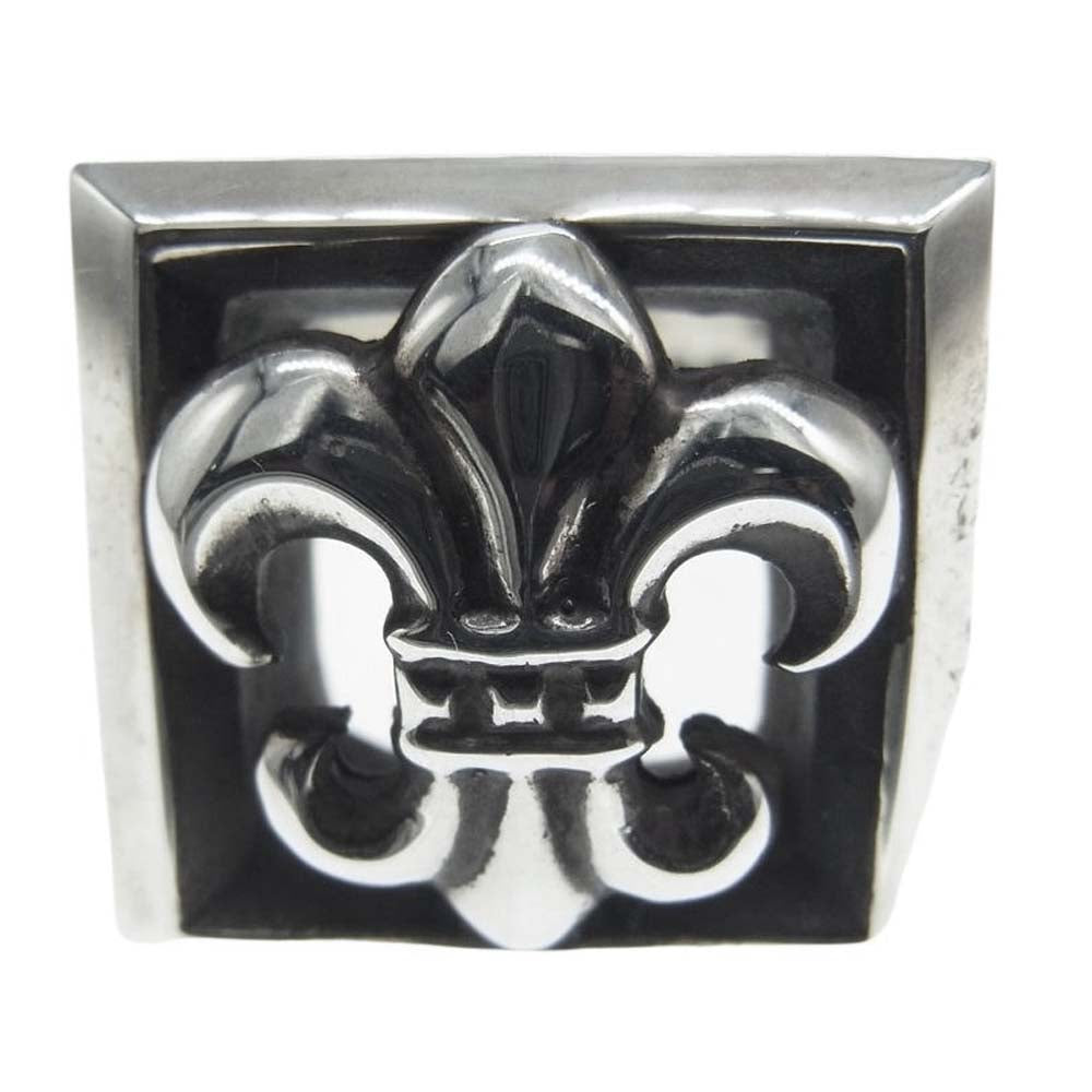 CHROME HEARTS クロムハーツ（原本無） レターブロック BSフレア リング シルバー系 23号【中古】