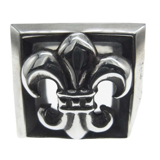CHROME HEARTS クロムハーツ（原本無） レターブロック BSフレア リング シルバー系 23号【中古】
