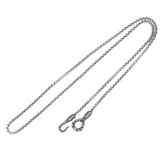 LONE ONES ロンワンズ MFNH0002M ギャランティ付属 ミディアム メイティング フライト フック シルバー ボックス チェーン ネックレス 60cm シルバー系【中古】