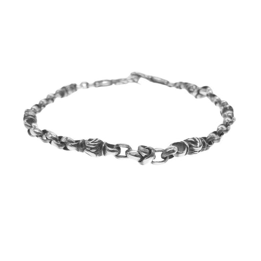 LONE ONES ロンワンズ MFNH-0007L-BRACELET ギャランティ付属 メイティングフライト フック ミニ シルク イーグル (L) ブレスレット 8inch シルバー系【中古】