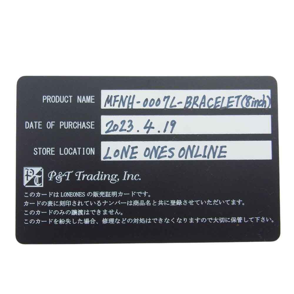 LONE ONES ロンワンズ MFNH-0007L-BRACELET ギャランティ付属 メイティングフライト フック ミニ シルク イーグル (L) ブレスレット 8inch シルバー系【中古】