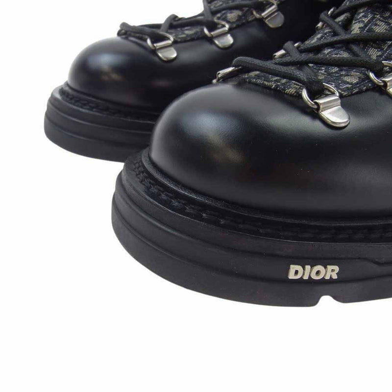 Dior ディオール 21AW EXPLORER BOOTS II エクスプローラー2 オブリーク ジャガード マウンテン ブーツ ブラック系 41【中古】