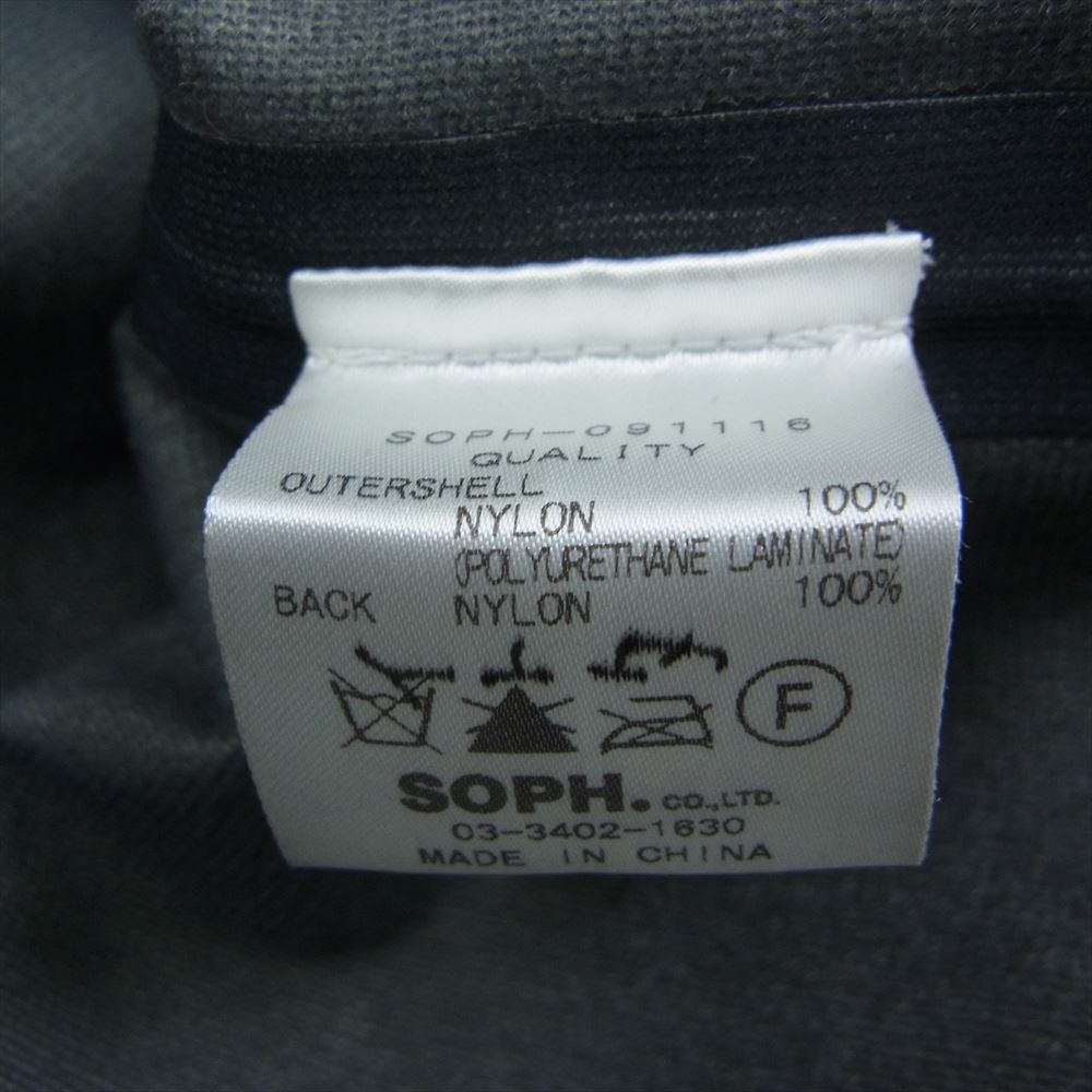 SOPHNET. ソフネット SOPH-091116 止水ジップ仕様 ナイロン ジャケット  ダークネイビー系 L【中古】