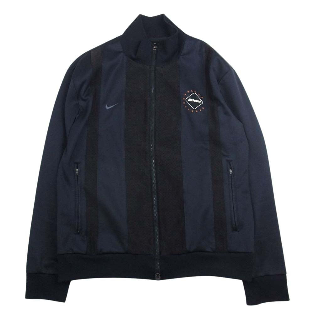 NIKE ナイキ 106885 F.C.R.B. エフシーアールビー PDK WARM UP JACKET ストライプ ウォーム アップ ジャケット トラック ジャージ ネイビー系 L【中古】