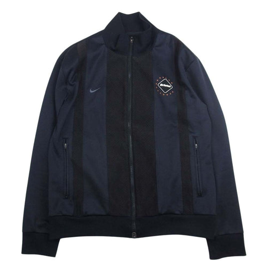 NIKE ナイキ 106885 F.C.R.B. エフシーアールビー PDK WARM UP JACKET ストライプ ウォーム アップ ジャケット トラック ジャージ ネイビー系 L【中古】
