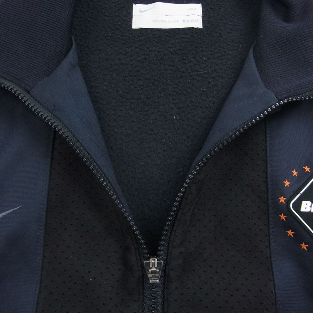 NIKE ナイキ 106885 F.C.R.B. エフシーアールビー PDK WARM UP JACKET ストライプ ウォーム アップ ジャケット トラック ジャージ ネイビー系 L【中古】