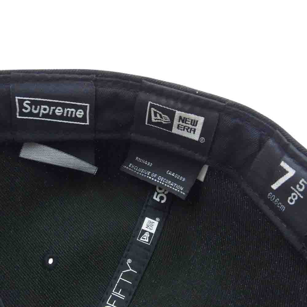 Supreme シュプリーム 21AW × NEW ERA ニューエラ OPENING DAY オープニングデイ 2021 No Comp Box Logo ボックスロゴ キャップ ブラック系 60.6cm【中古】