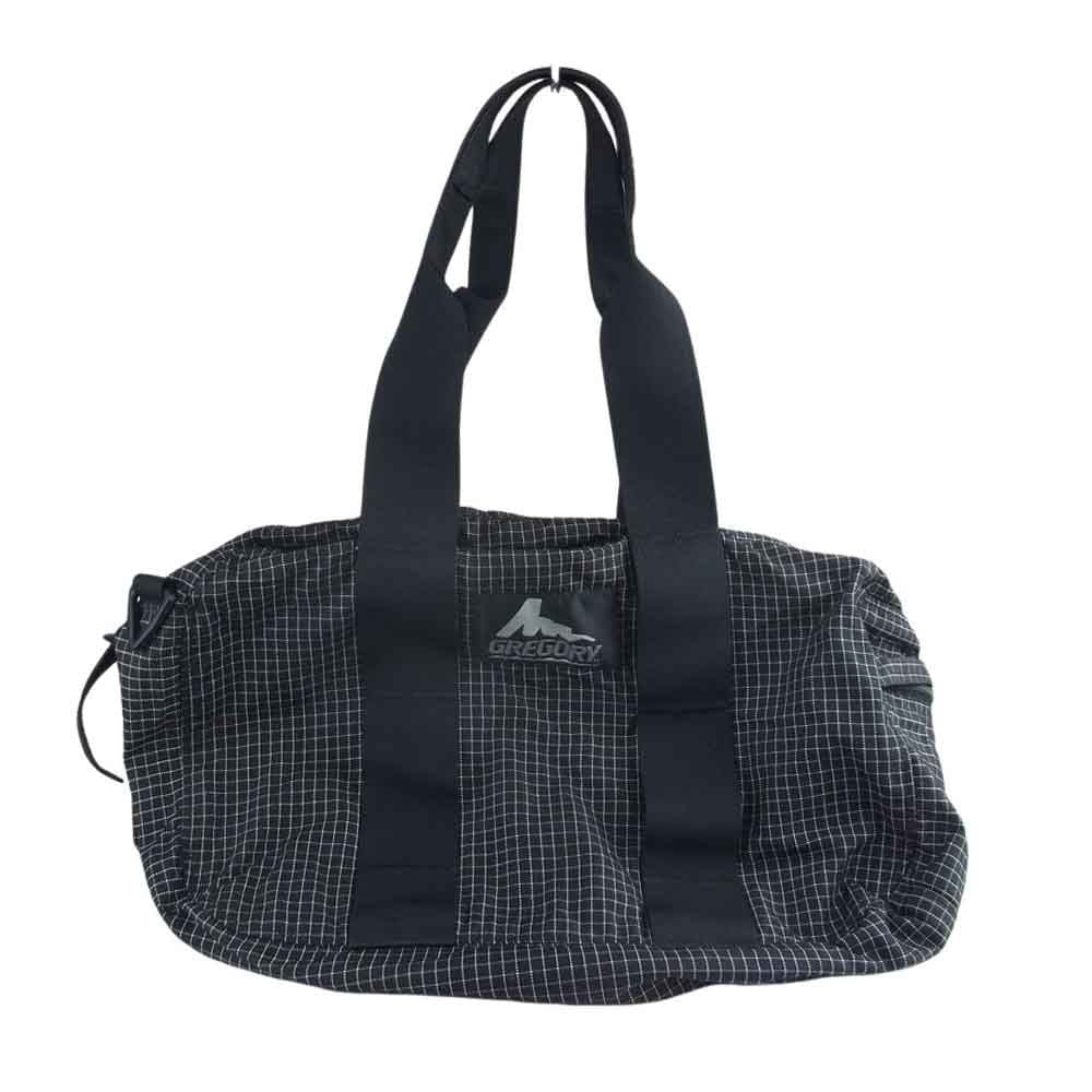 GREGORY グレゴリー 旧タグ ダッフル バッグ XS スペクトラ　チェック ブラック系【中古】