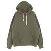 Supreme シュプリーム 23AW Box Drawcord Hooded Sweatshirt スモールボックスロゴ ドローコード プルオーバ― パーカー フーディ グリーン系 L【中古】