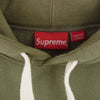 Supreme シュプリーム 23AW Box Drawcord Hooded Sweatshirt スモールボックスロゴ ドローコード プルオーバ― パーカー フーディ グリーン系 L【中古】