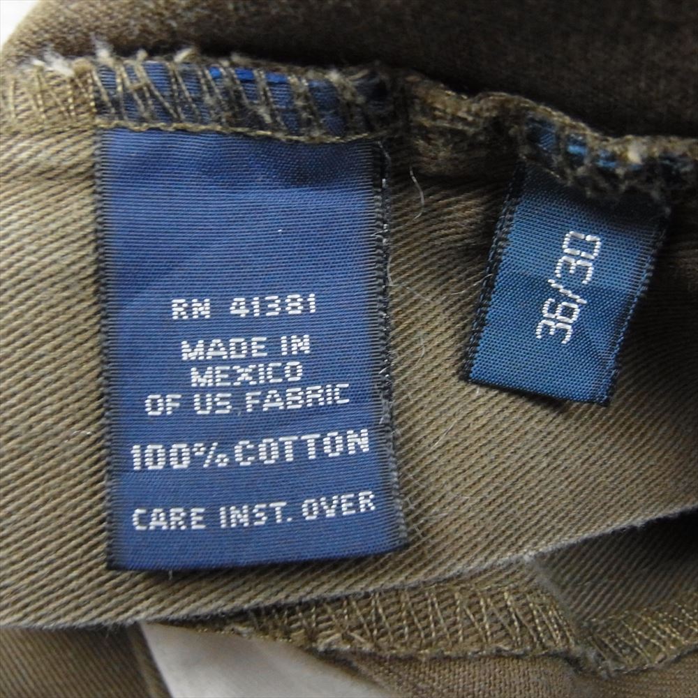 POLO RALPH LAUREN ポロ・ラルフローレン 90s CLASSIC CHINO ANDREW PANT クラシック チノ ポロチノ 2タック アンドリュー パンツ カーキ系 36/30【中古】
