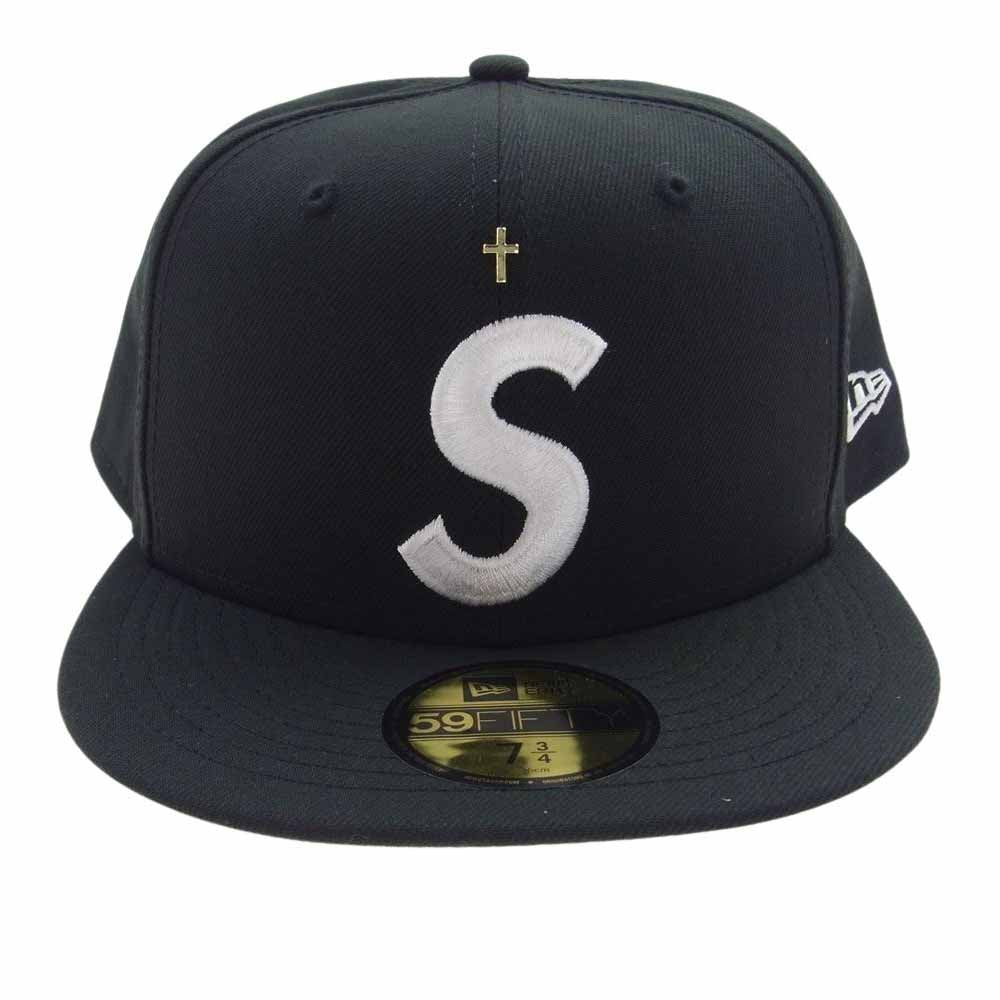 Supreme シュプリーム 24SS New Era Gold Cross S Logo Cap ニューエラ Sロゴ キャップ 帽子 ブラック系 61.5cm【新古品】【未使用】【中古】