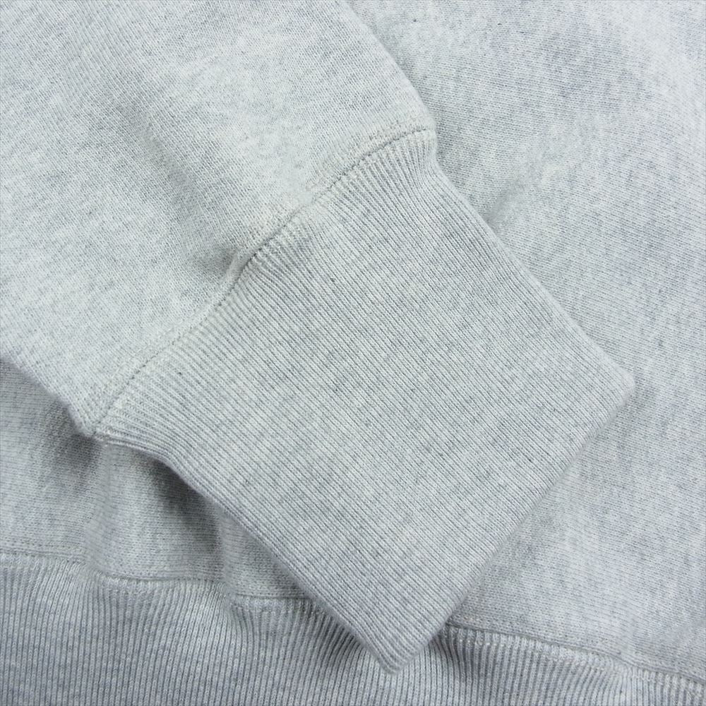 READY MADE レディメイド RM-J01-0000-019 HOODIE (R.MUTT) カレッジ ロゴ プリント プルオーバー フーディー スウェット パーカー グレー系 XL【新古品】【未使用】【中古】