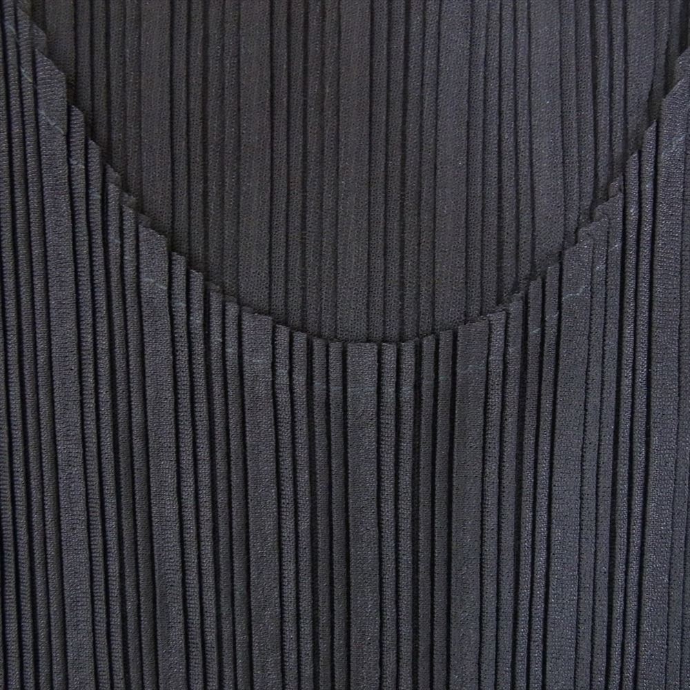 PLEATS PLEASE プリーツプリーズ イッセイミヤケ PP-FK351 プリーツ加工  カットソー 長袖  チャコールグレー グレー系 3【美品】【中古】