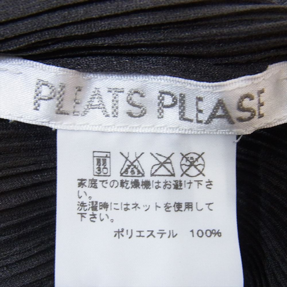 PLEATS PLEASE プリーツプリーズ イッセイミヤケ PP-FK351 プリーツ加工  カットソー 長袖  チャコールグレー グレー系 3【美品】【中古】