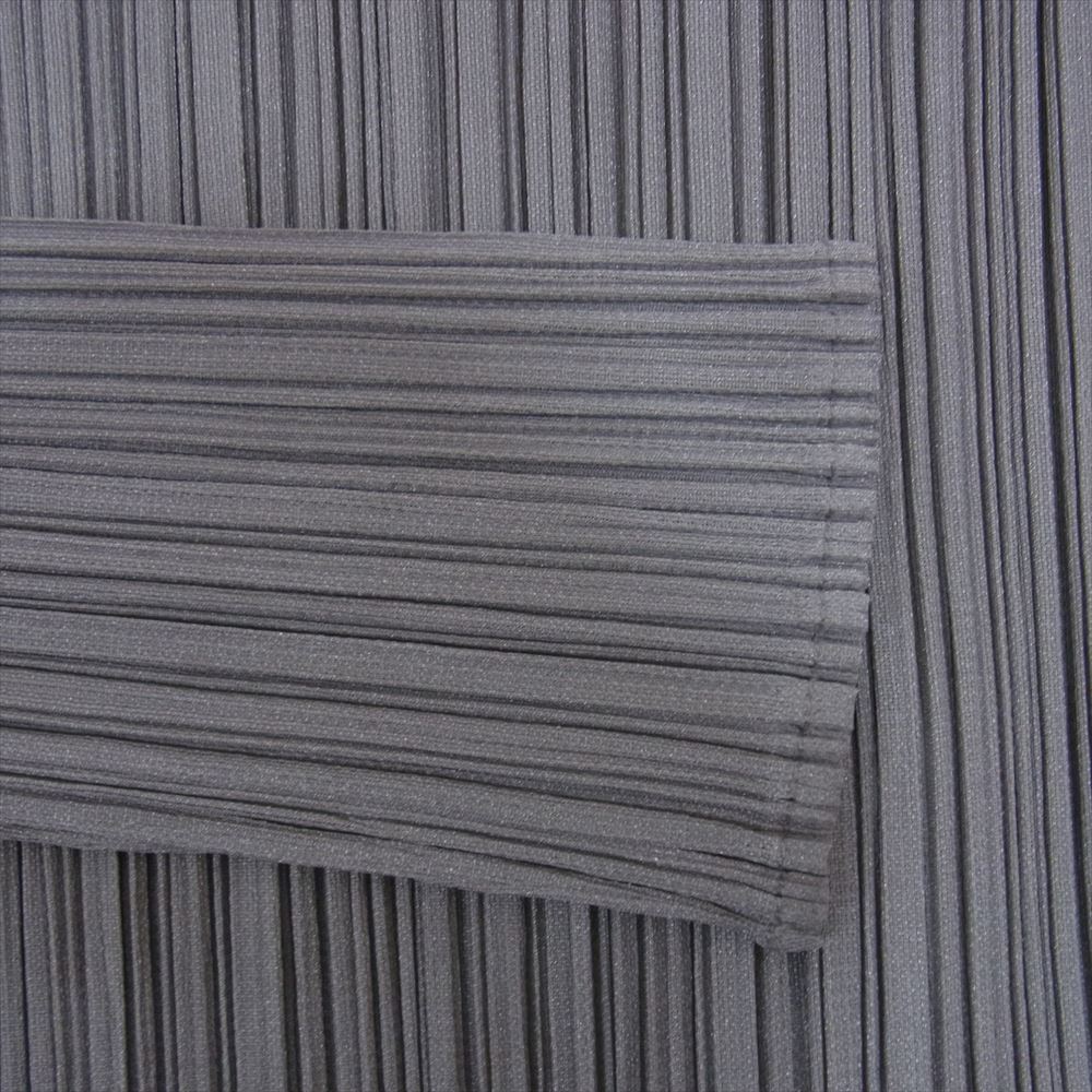 PLEATS PLEASE プリーツプリーズ イッセイミヤケ PP04-JK602 プリーツ加工  ロング カットソー 長袖 グレージュ グレー系 4【美品】【中古】