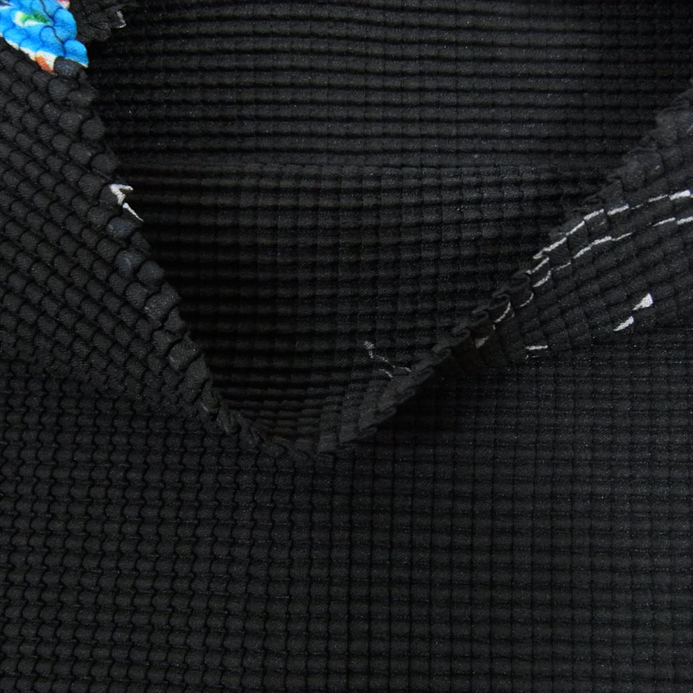 ISSEY MIYAKE イッセイミヤケ me ミー MI51FK616 ボックスプリーツ タコ フグ プリント カットソー 半袖 ブラック系 サイズ表記無【美品】【中古】