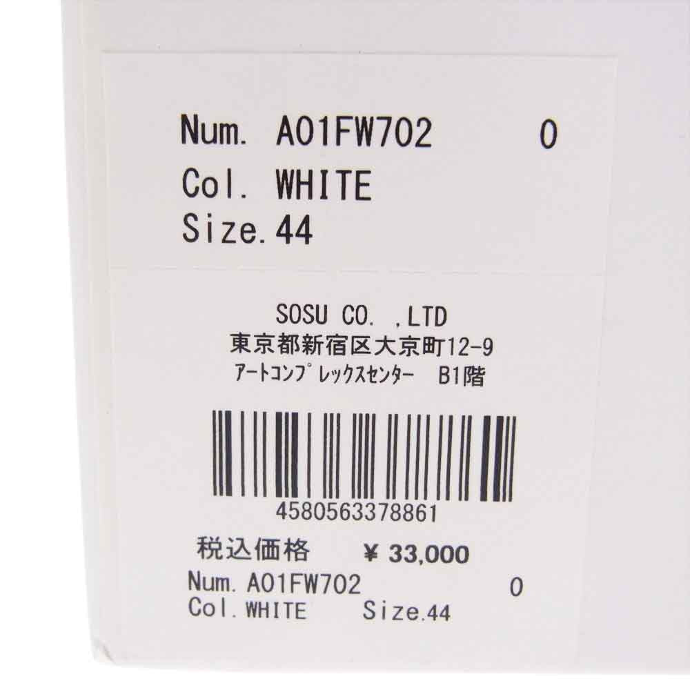 MIHARA YASUHIRO ミハラヤスヒロ A01FW702 PETERSON ピーターソン ローカット スニーカー ホワイト系 44【中古】