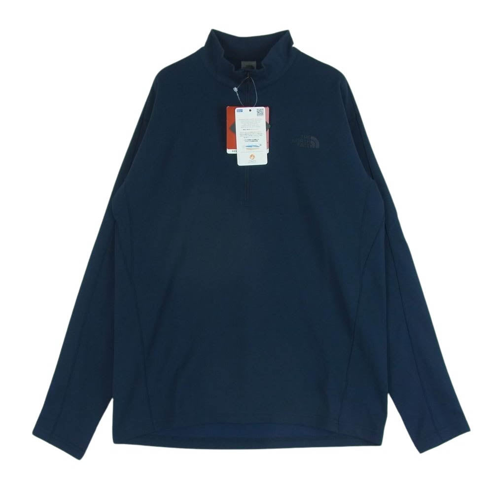 THE NORTH FACE ノースフェイス NT11919 FlashDry Light Zip UP Crew フラッシュドライ ライト ジップ アップ ハーフジップ カットソー ネイビー系 M【極上美品】【中古】