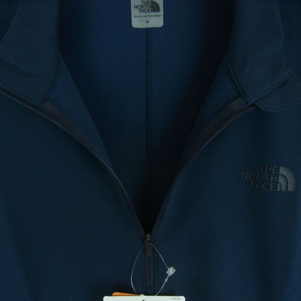 THE NORTH FACE ノースフェイス NT11919 FlashDry Light Zip UP Crew フラッシュドライ ライト ジップ アップ ハーフジップ カットソー ネイビー系 M【極上美品】【中古】