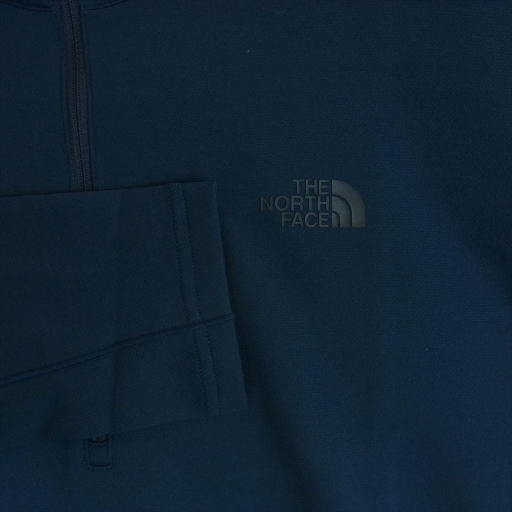 THE NORTH FACE ノースフェイス NT11919 FlashDry Light Zip UP Crew フラッシュドライ ライト ジップ アップ ハーフジップ カットソー ネイビー系 M【極上美品】【中古】