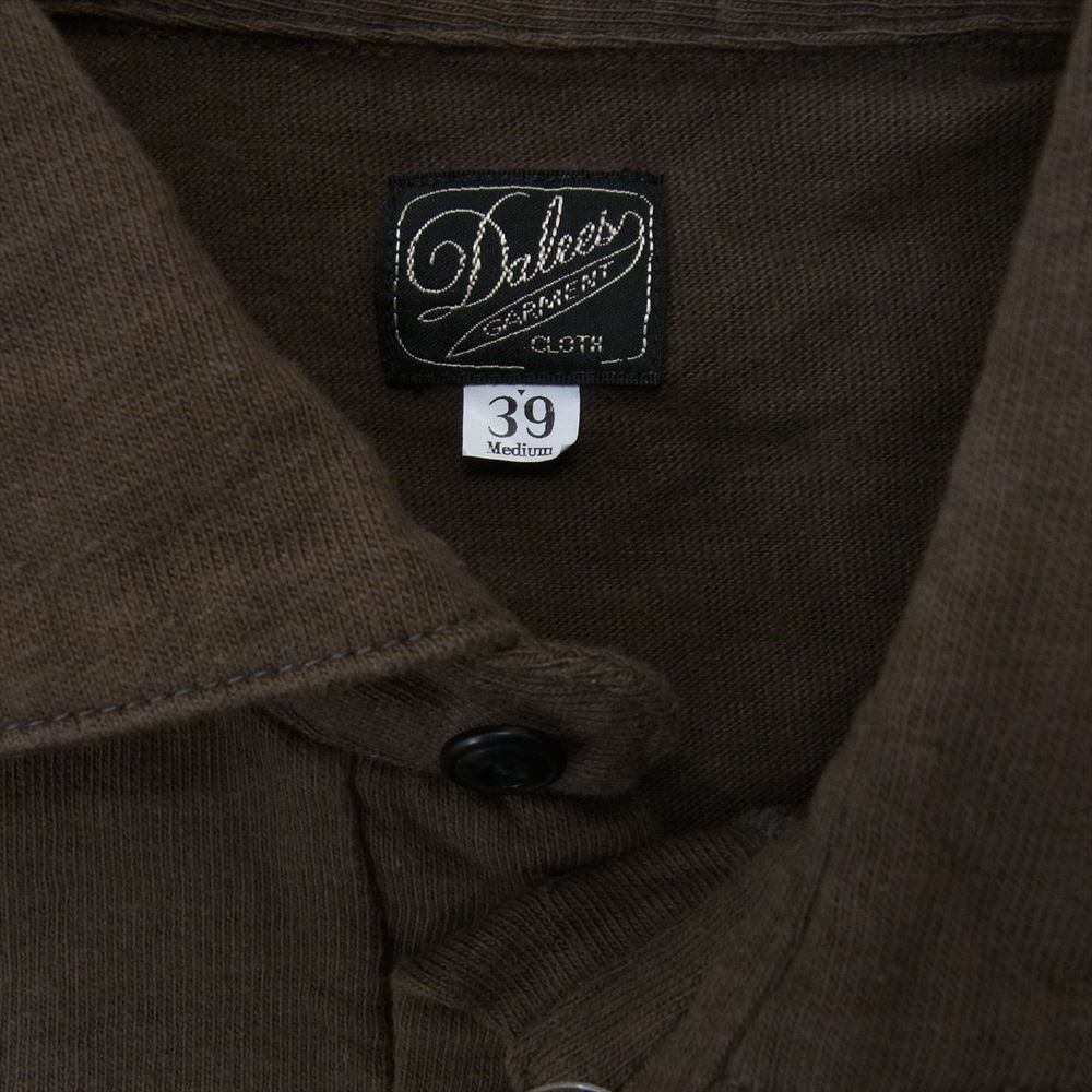 デラックスウエア SC22T DALEE'S ダリーズ 30s CLASSIC COLLER 半袖 ポロシャツ Tシャツ カーキ系 M【極上美品】【中古】
